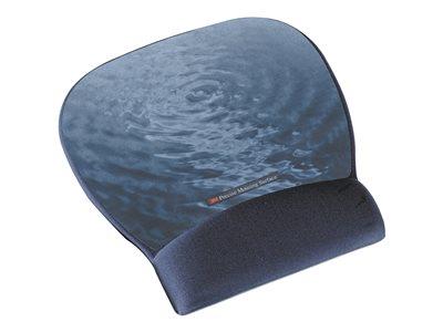 3M Precise Mousing Surface with Blue-Water Fabric Gel Wrist-Rest