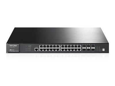 TP LINK T3700G-28TQ  JetStream 28-Port Gigabit Stackable L3 Managed