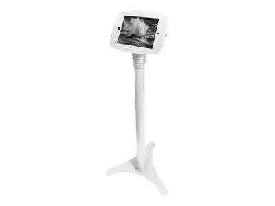 Maclocks iPad Mini Space Kiosk With Adjustable Floor Stand - White