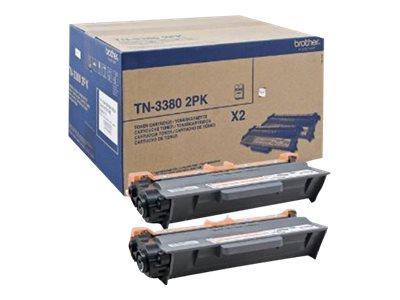 Brother TN3380 2PK 2-pack Black Original Toner Cartridge