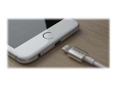 StarTech.com 1m Metal Lightning Cable - White