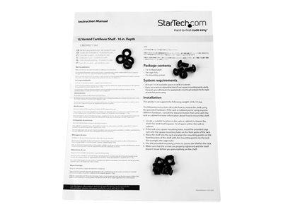 StarTech.com Vented 1U Rack Shelf - 16 in.