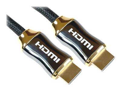 Cables Direct 5m HDMI Braided w/-Full Metal Shielded Hood