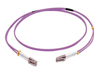 C2G 2m LC/LC OM4 LSZH Fibre Patch - Violet