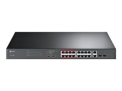 TP LINK 16-Port 10/100Mbps PoE+ Switch