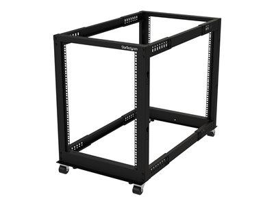StarTech.com 15U Open Frame Rack - 4 Post - 22-40 in. Adjustable Depth