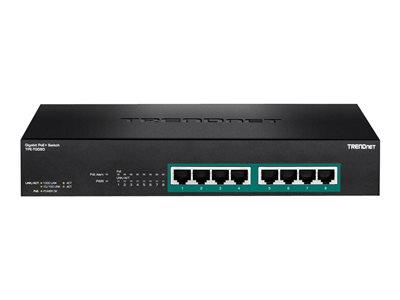 TRENDnet 8-Port Gigabit Full Power PoE+Switch