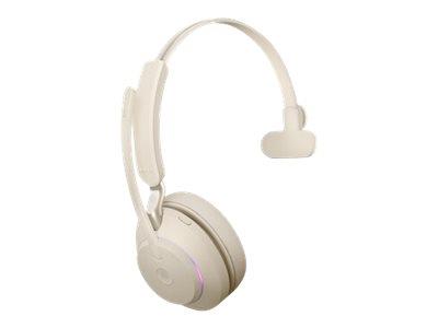 Jabra Evolve2 65 USB-C MS Mono Headset - Beige