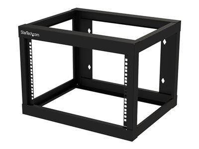 StarTech.com 6U Wall-mount Rack - Open Frame - 2 Post - 18 in. Deep - 175lb. Weight Capacity