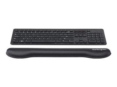 StarTech.com Gel Keyboard Wrist Rest - Ergonomic - Black Finish -Non Slip