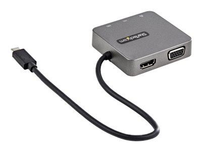StarTech.com USB-C Multiport Adapter - Gen 2 Hub 10Gbps - HDMI and VGA