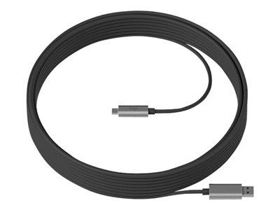 Logitech Strong USB cable USB Type A (M) to USB-C (M)  USB 3.1 10m