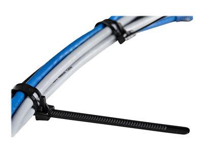 StarTech.com 1000 Pack of Resealable Zip Ties - 6" - Black