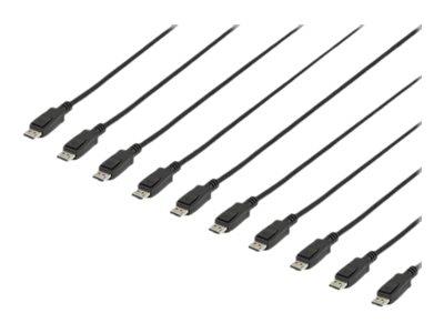 StarTech.com 15 ft / 4.6 m DisplayPort Cable with Latches Multipack of 10