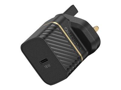 OtterBox UK Wall Charger 18W - 1x USB-C 18W USB-PD - Black