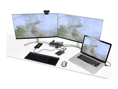 StarTech.com USB-C USB-A Dock - Hybrid Docking Station Dual 4K 60Hz HDMI