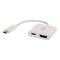 C2G USB C to HDMI Adapter w/ Power Delivery - White