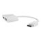 C2G 8in DisplayPort to HDMI/VGA Adapter - White