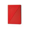 WD 4TB My Passport 2.5" USB 3.0 Portable Hard Drive - Red