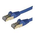 StarTech.com 1.5 m CAT6a Cable - Blue- CAT6a STP Cable - Snagless RJ45