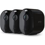 Arlo Pro 4 Spotlight Camera - 3-Camera Kit - Black